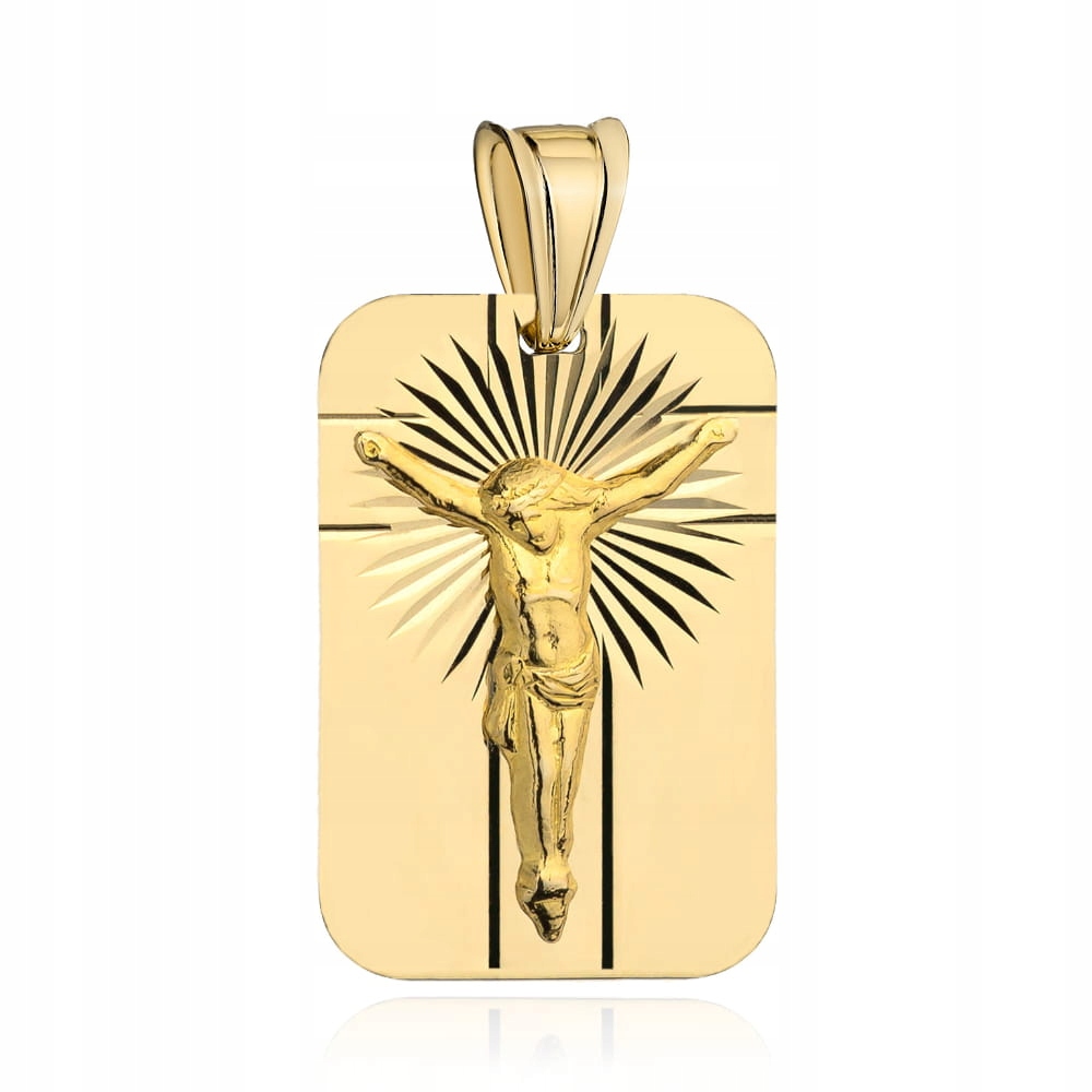 Zlatý Medailonek Diamantovaný s Ježíškem 585 2.8 g