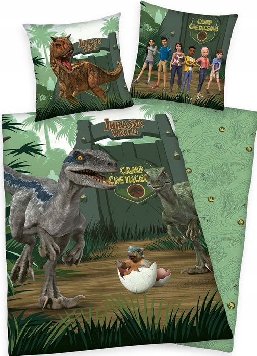 

Pościel Jurassic World 140x200 Obóz Kredowy Park