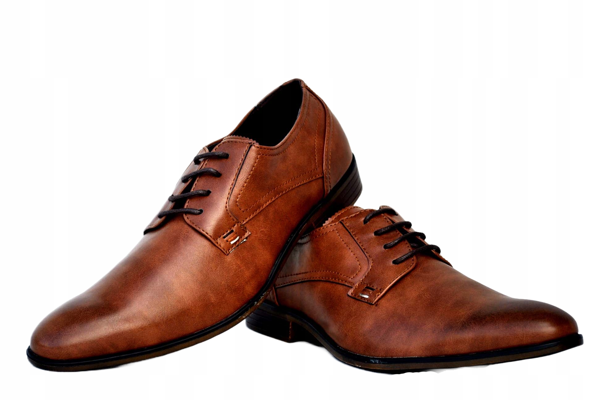 

Buty Męskie Obuwie Wizytowe Skóra Brąz Orginal Nev