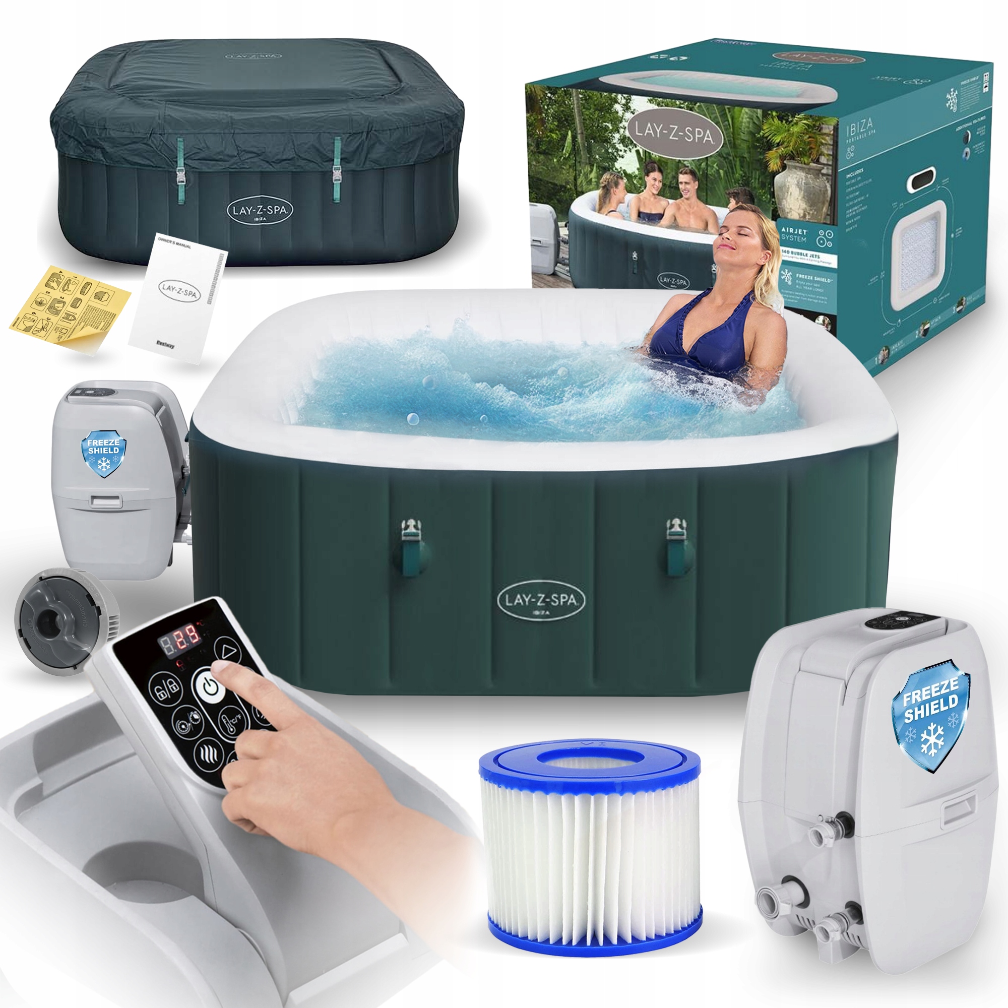 Spa ogrodowe Bestway 60015 Lay-Z Ibiza 4-6 osobowe 180cm