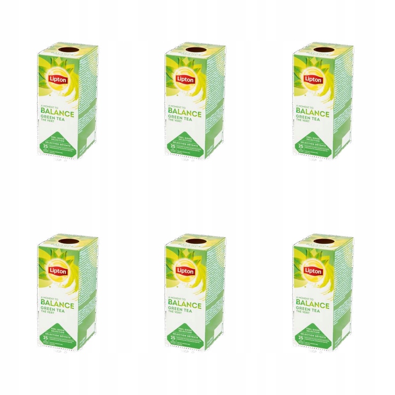 Lipton Classic Green Tea Pure Čaj zelený 32,5 g (25 obálek) X6