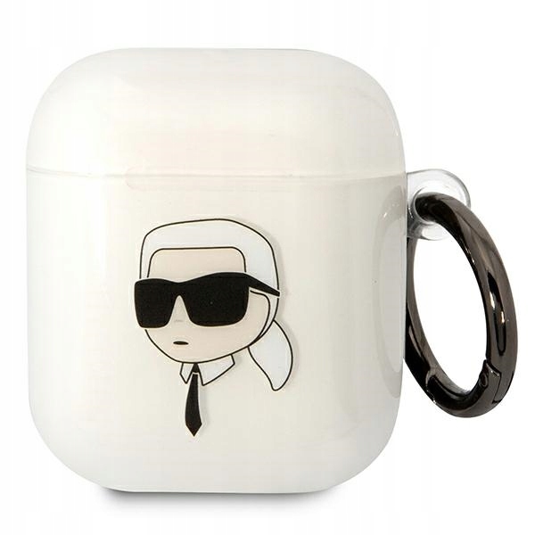 Etui Karl Lagerfeld Karl's Head na AirPods 1/ 2 przezroczyste Karl