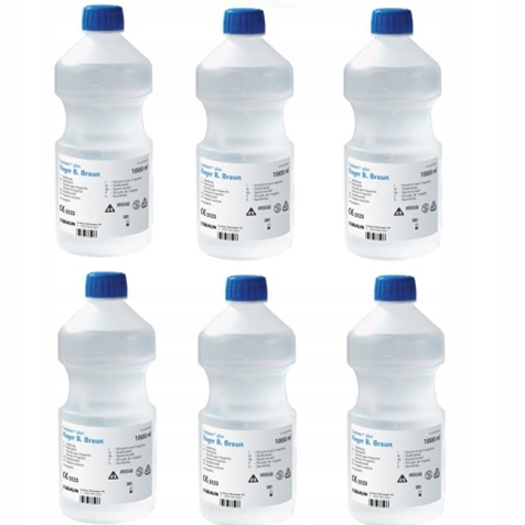 

6x 1000ml (1L) Sól fizjologiczna NaCl 0,9% B.braun