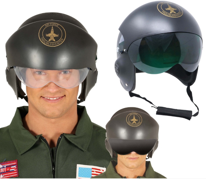 Helma Pilota Vojenského Stíhacího Letounu Vojsko Letec Ovladač Karneval