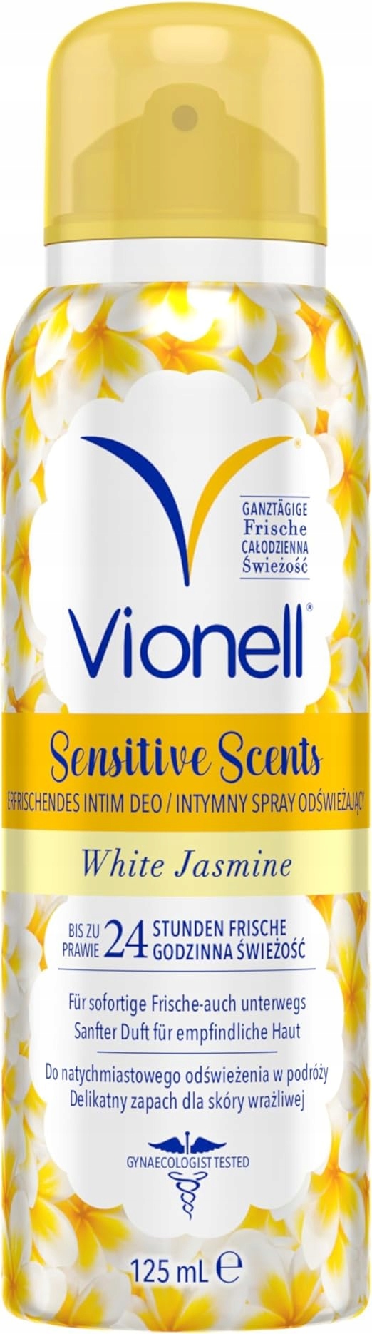 Vionell Sensitive Scents Biały Jaśmin - Spray Intymna Odor, 125 ml