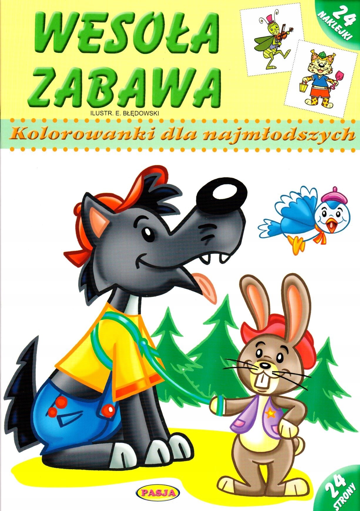 

Wesoła Zabawa.kolorowanka Dla Najmłodszych,naklejk