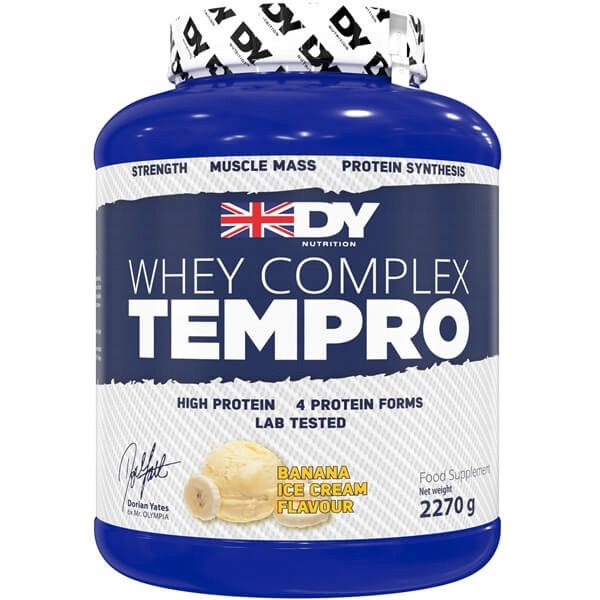 Dorian Yates Whey Complex Tempro – matrix bílkovin 2270 g banánová zmrzlina