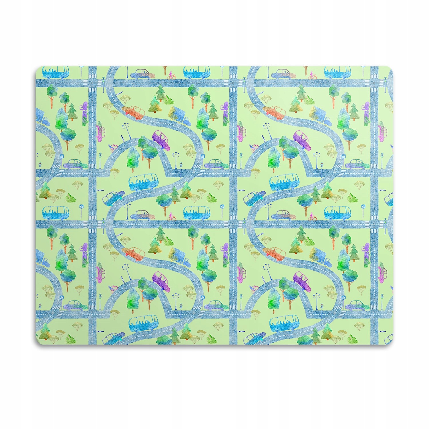 Levně Pro psa kočku podložka pod misku Auta silnice 90x60