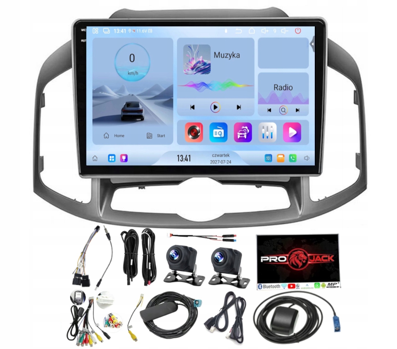 Rádio Navigace Carplay Gps Android Chevrolet Captiva 2012-2017 4/64GB Sim
