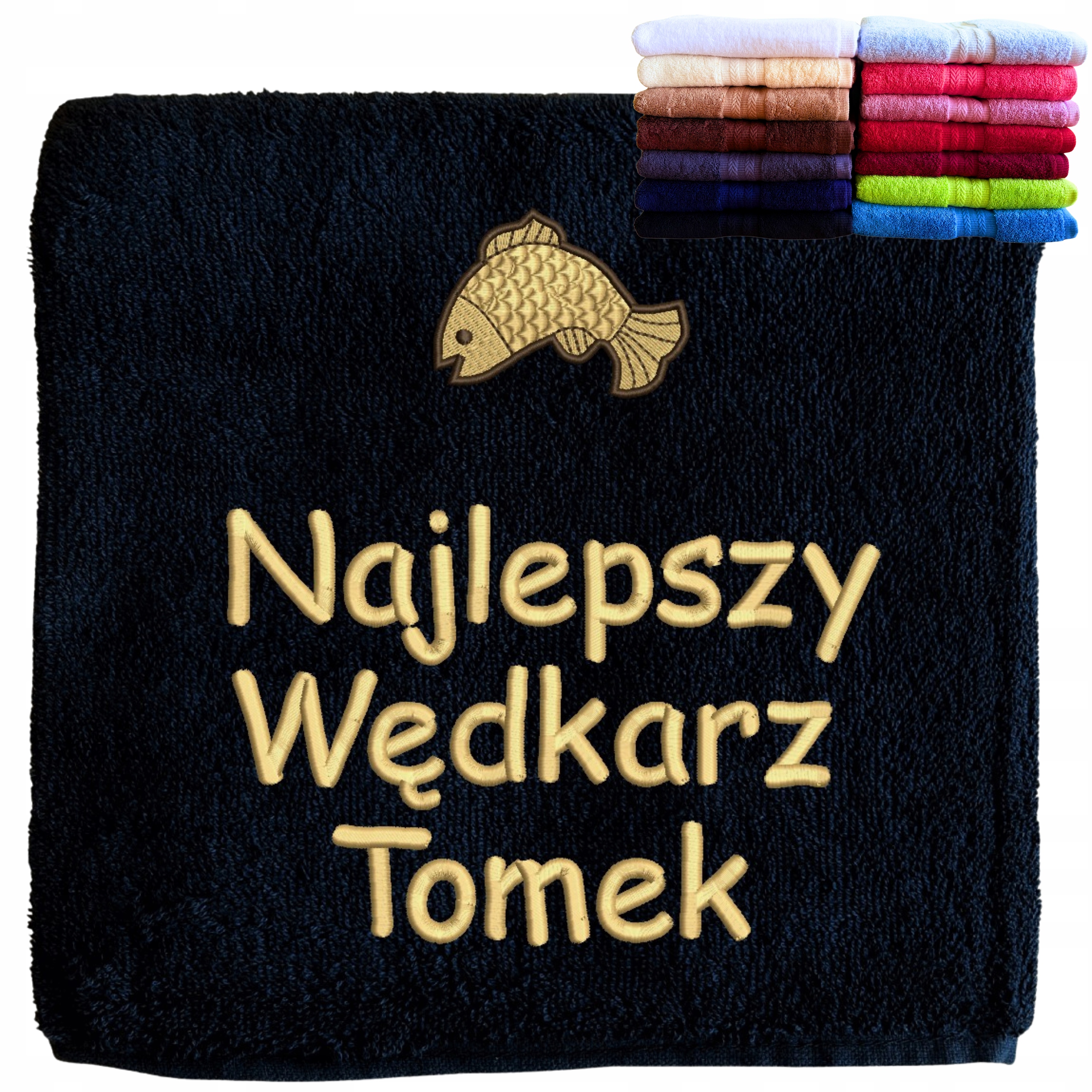 Dárek k svátku pro Rybáře hvězdička narozeniny Ručník s nápis jméno ryba
