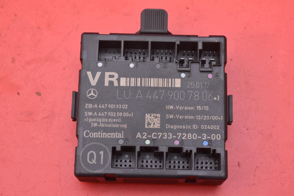 control unit module door right front A4479007806 MERCEDES VITO W447 14-20