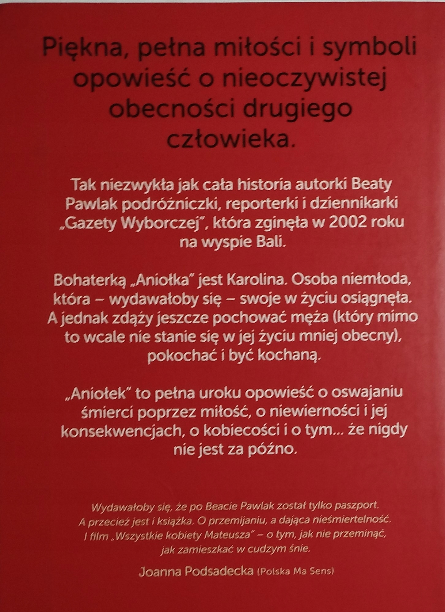 Aniołek Beata Pawlak BDB Gatunek Proza