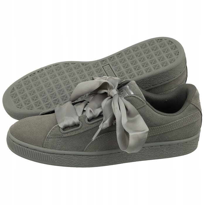 Dámské boty Puma Suede Heart Pebble 365210 Šedé