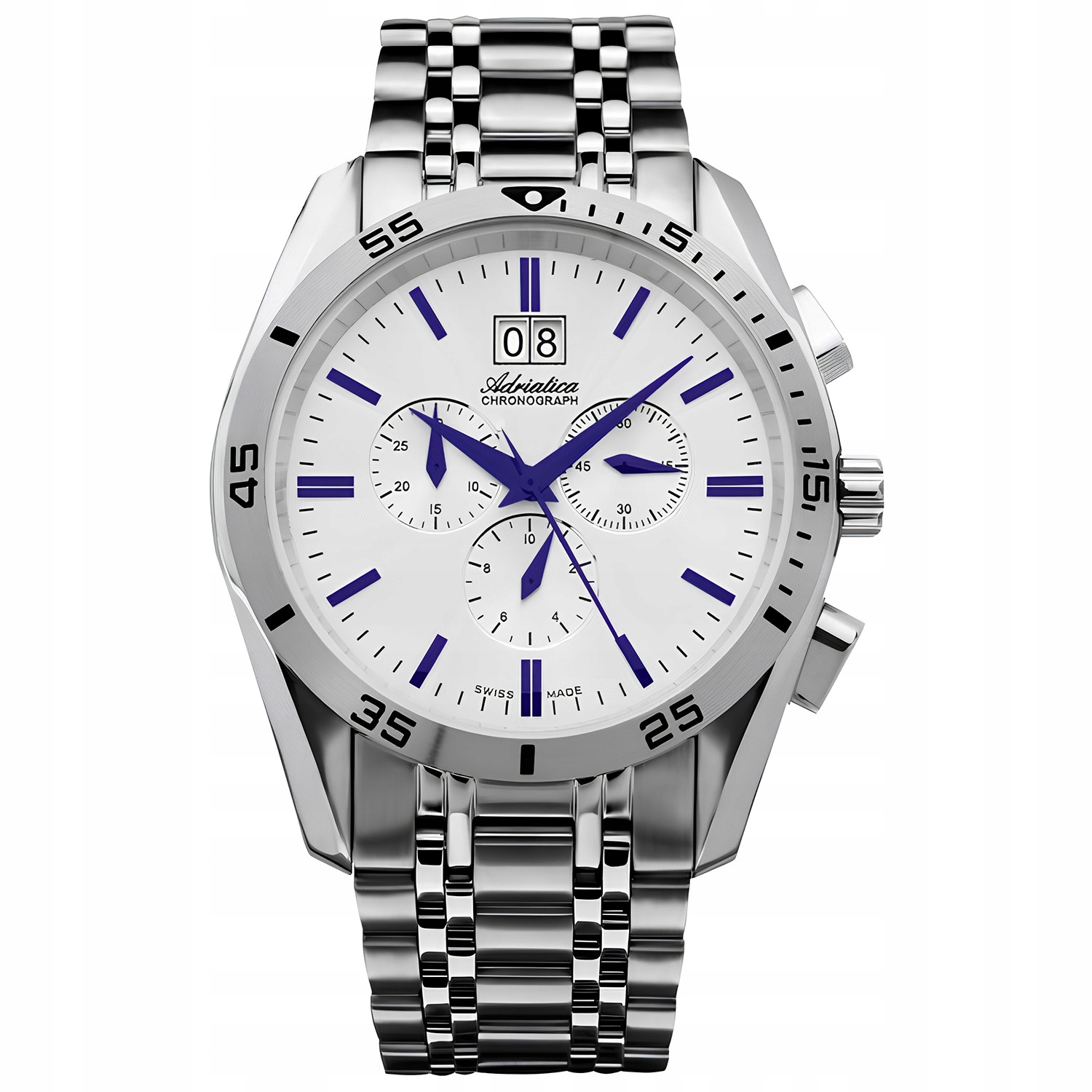 Pánské Hodinky Adriatica A8202.51B3CH stříbrný náramek