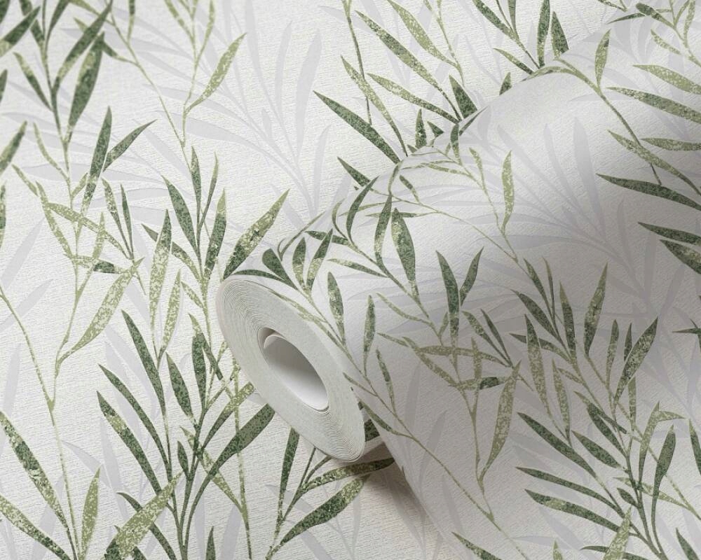 TAPETA ŚCIENNA ZIELONE LISTKI OLIWNE AS CREATION Marka Profhome