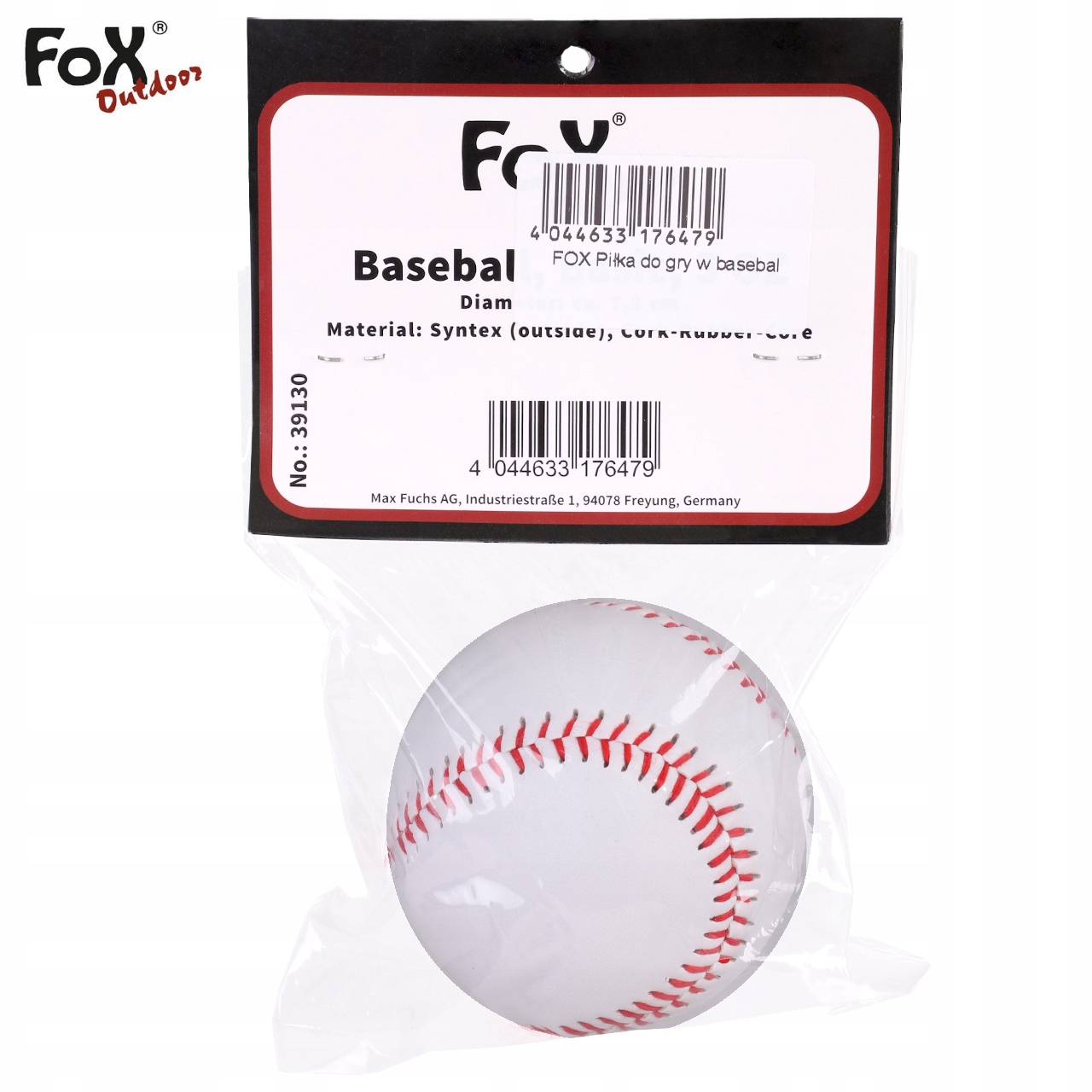 Piłka bejsbolowa MFH Fox Outdoor Baseball Basic 5OZ 142g do bejsbola Marka Fox Outdoor