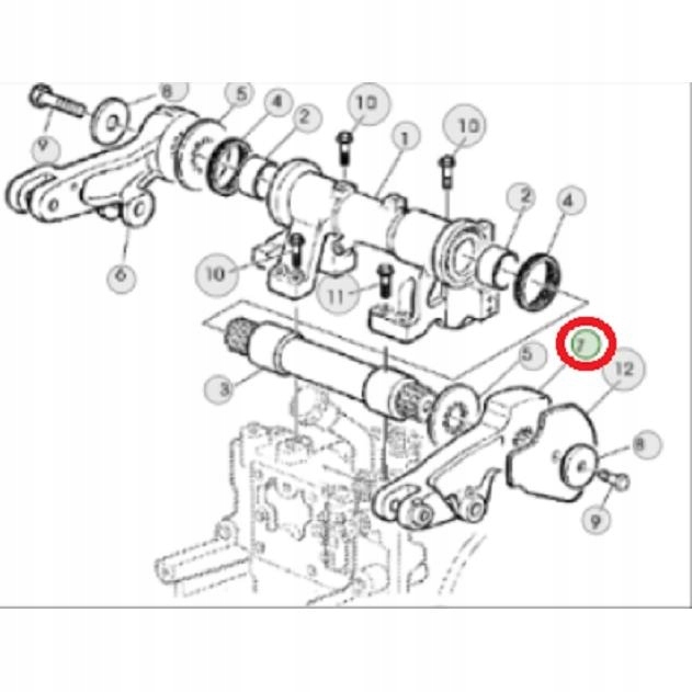 Рычаг домкрата JOHN DEERE правый 31z R126713