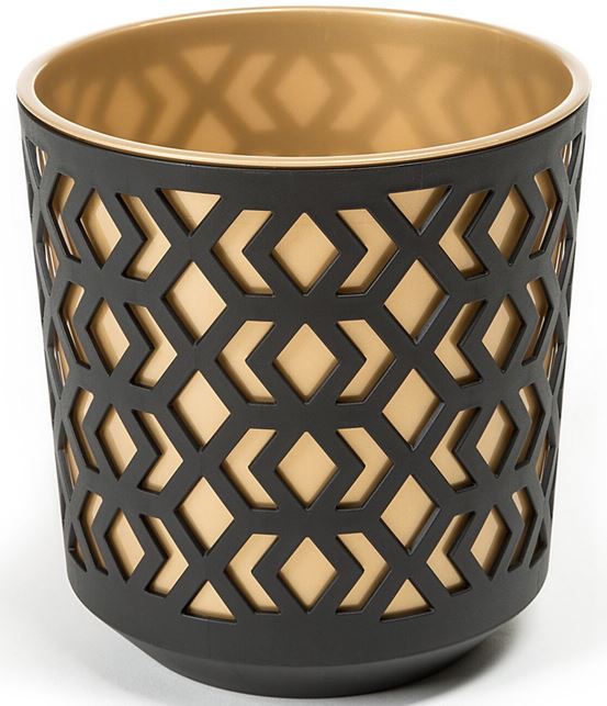 

Doniczka Lamela Aztek 14 cm Czarno-Złota