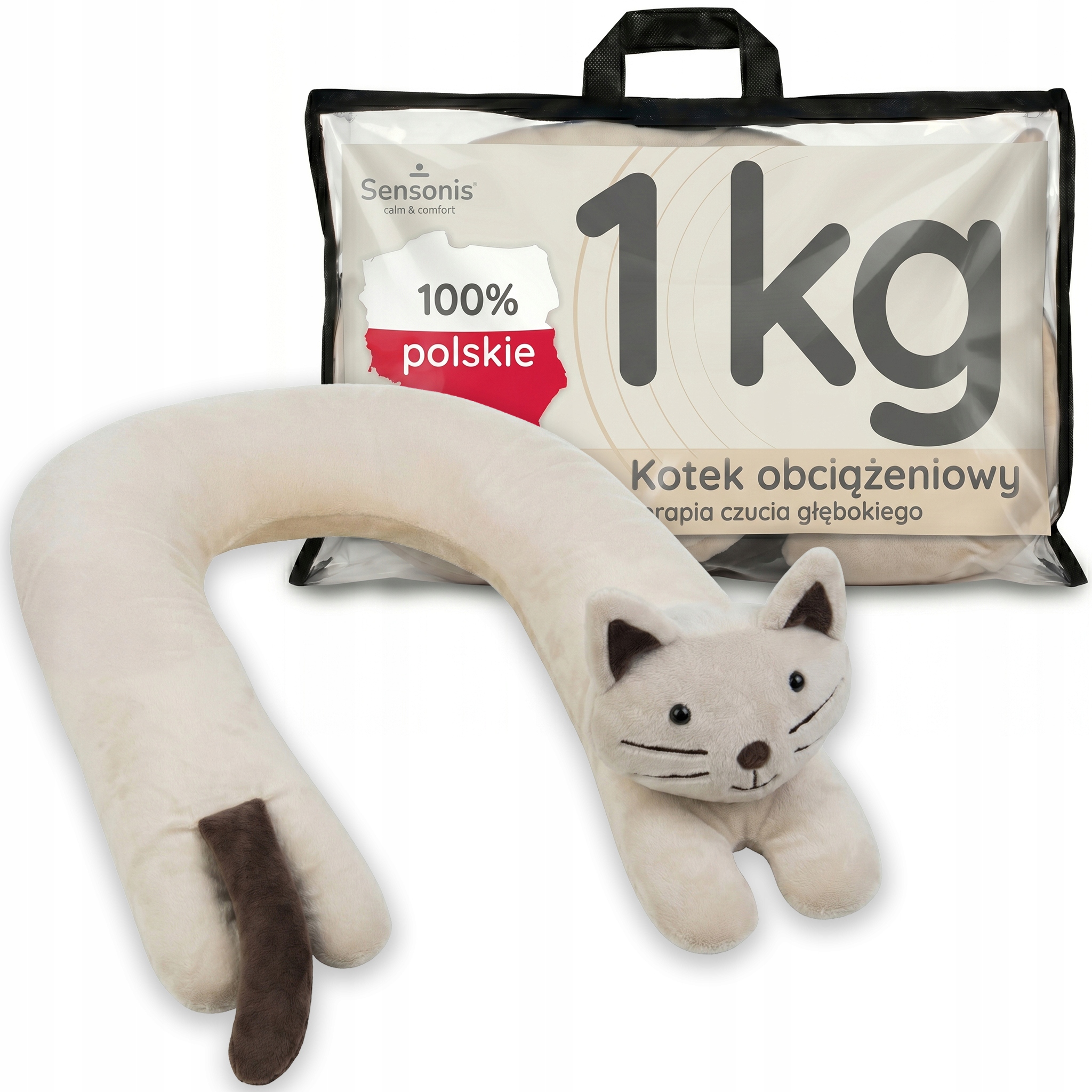 Maskotka Obciążeniowa 1 kg (regul.) Kotek kołnierz obciążeniowy Sensonis