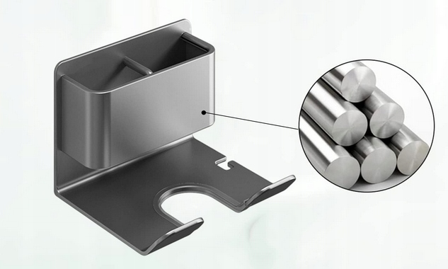 Držák na vysoušeč vlasů Hliníkový držák na kabel Organizér