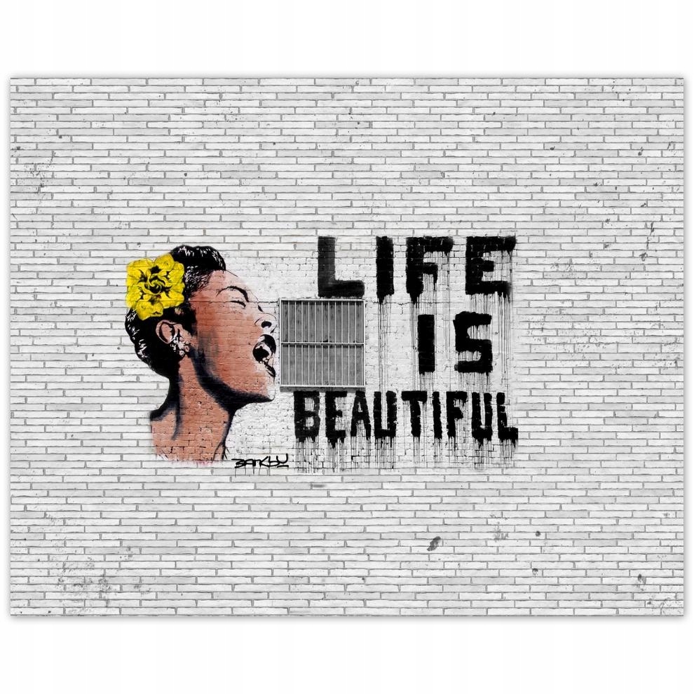 

Plakat 50x40 Banksy Life is beautiful