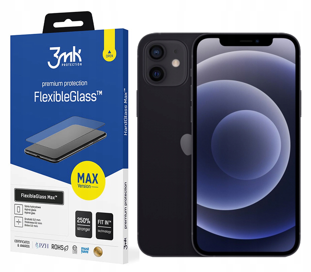 

Szkło FlexibleGlass Max 3MK do iPhone 12/12 Pro