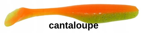 Bass Assassin Sea Turbo Shad 10 Cantaloupe