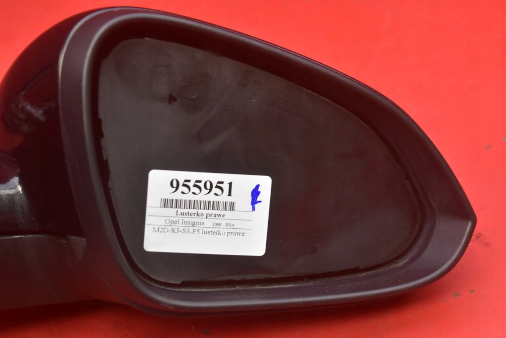 mirror right black, EU 13320193 OPEL INSIGNIA A 08-14 7 PIN