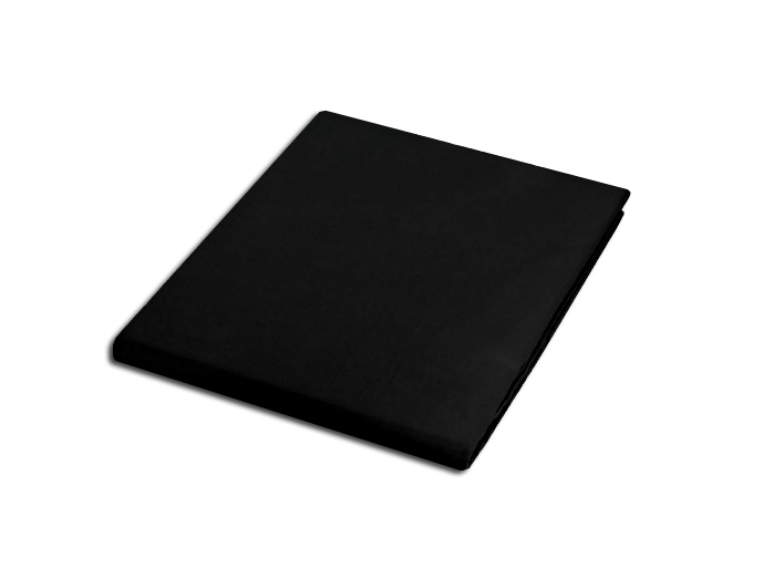 

Prześcieradło satynowe bez gumki 160x220 Czarne