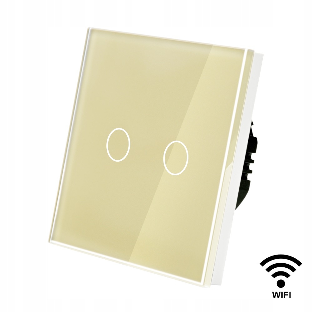 

Dotykowy Włącznik Światła Podwójny Szklany Wifi