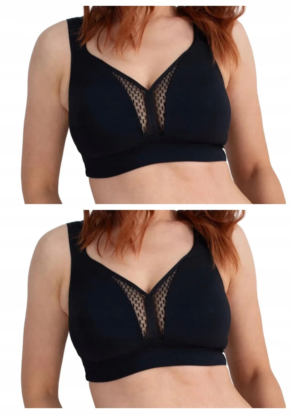 Kleo Active 3489 měkká podprsenka bez kostic 2 ks černá 80E