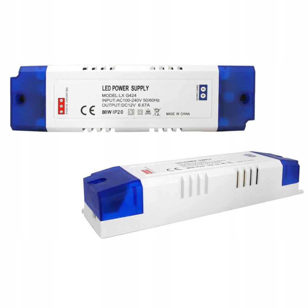

Zasilacz Led 12V 80W 6,67A do taśm Led oświetlenia