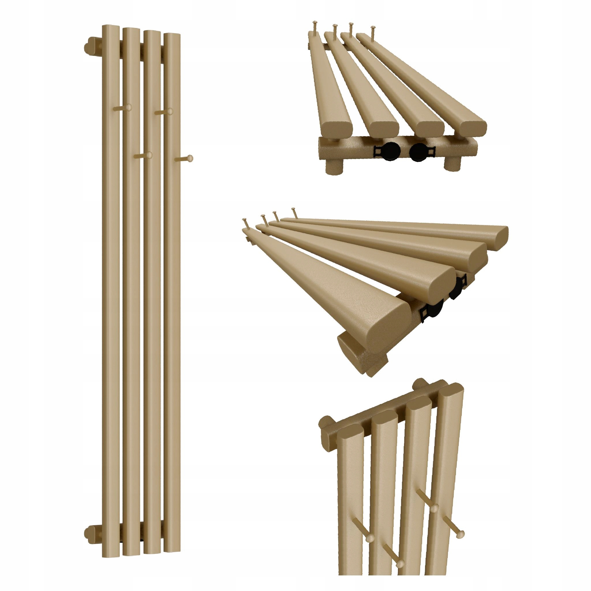 Dekorativní radiátor HORYZONT4 Hook 100x29 quartz 2