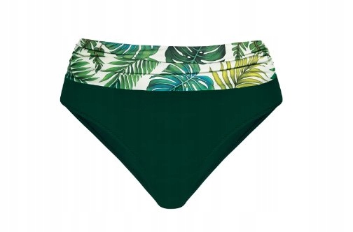 Plavkové kalhotky Feba FD10/907 Zelená M Vysoký Stav Hladký Materiál