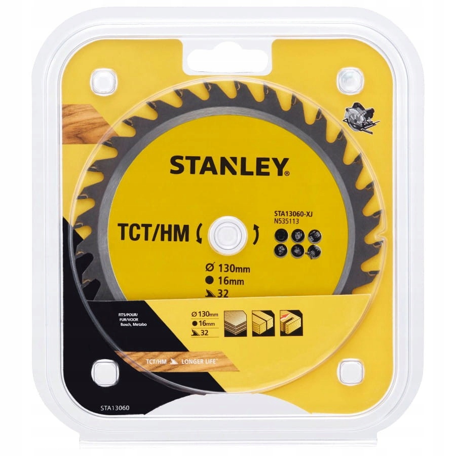 

Stanley Tarcza do drewna Tct/hm 130x16mm STA13060