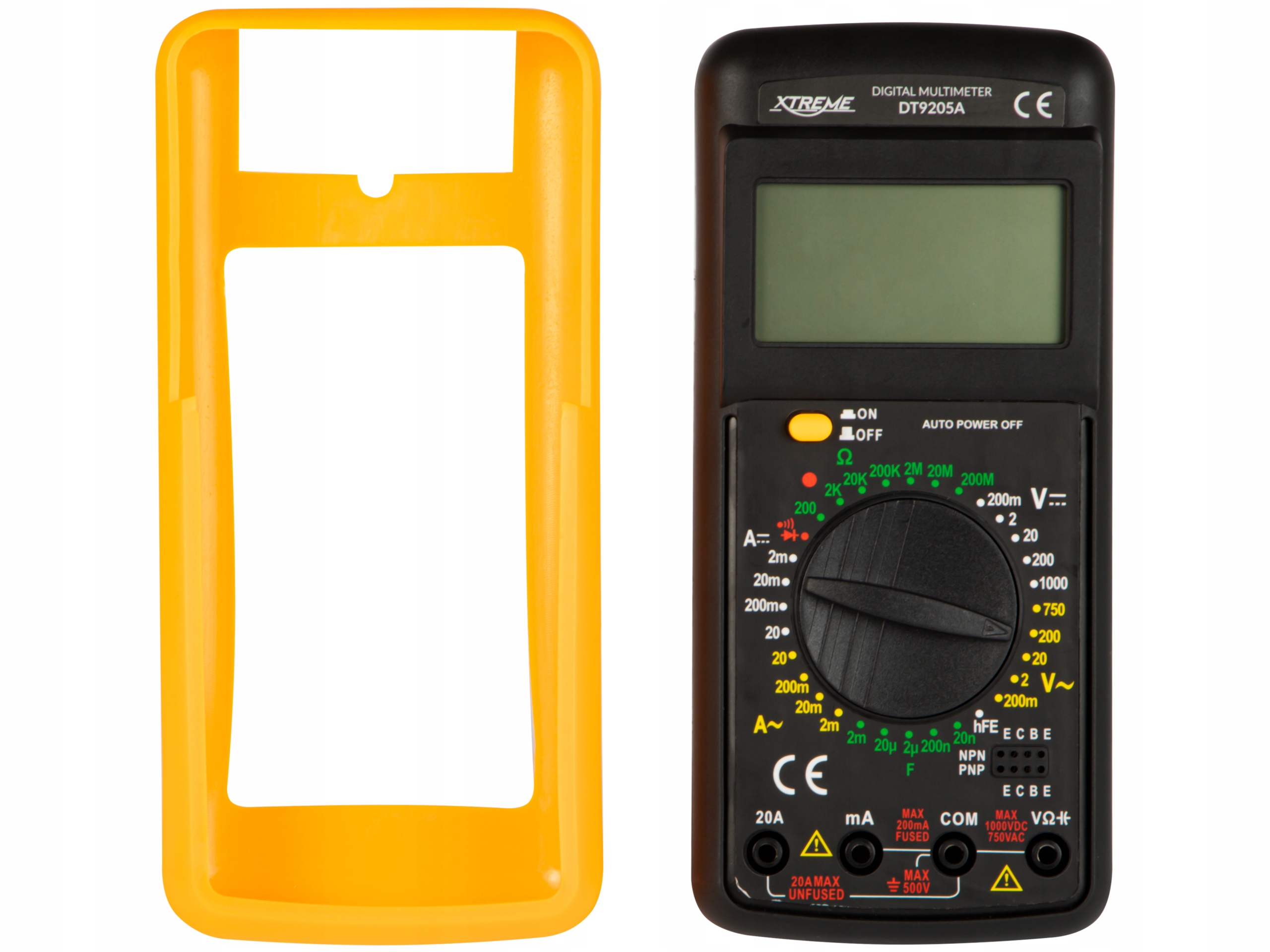 PROFESJONALNY MULTIMETR MIERNIK CYFROWY PRĄDU NAPIĘCIA TESTER LCD ZESTAW Typ ręczny