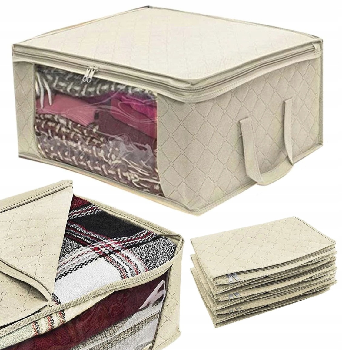 Pudło Pokrowiec torba na pościel odzież Organizer