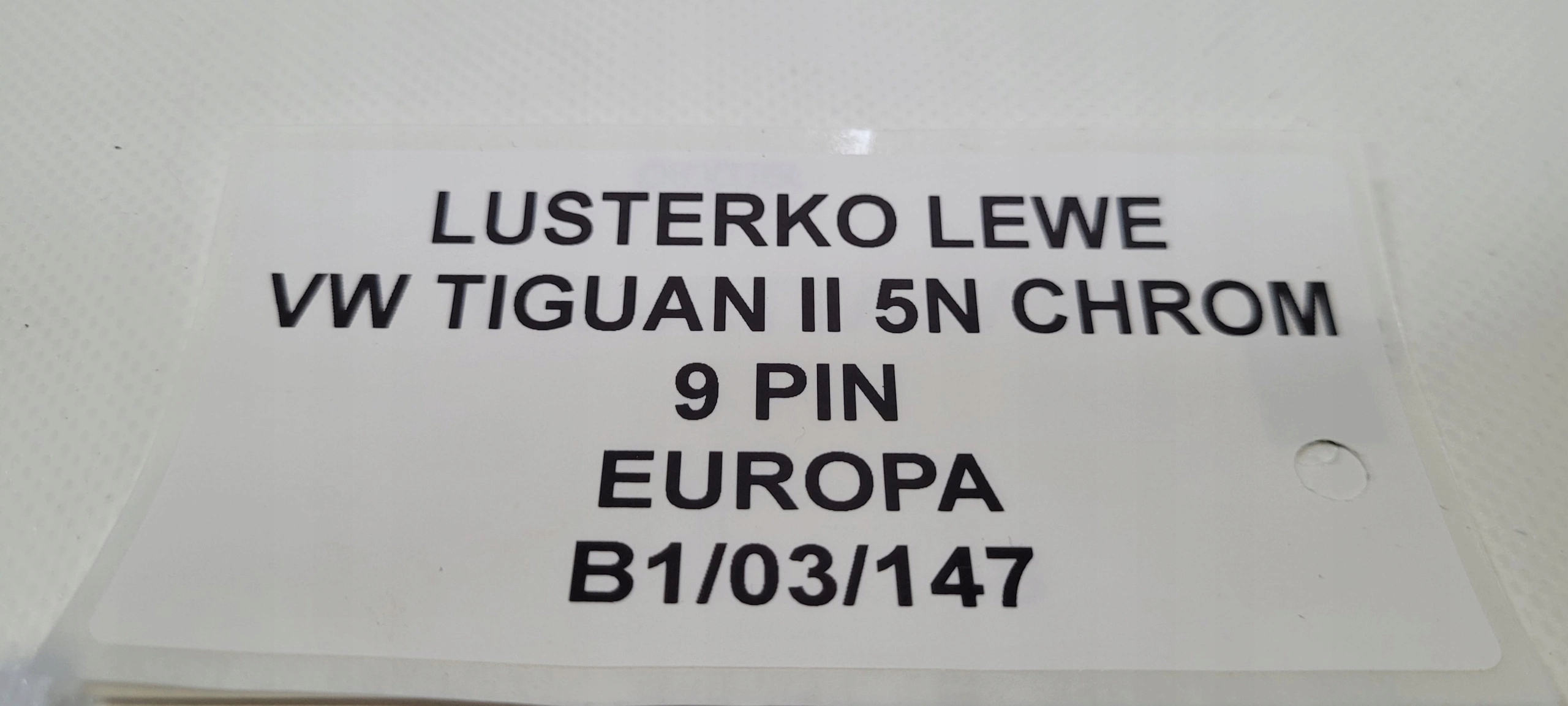 mirror left VW TIGUAN II 5N CHROM 9 PIN EUROPA