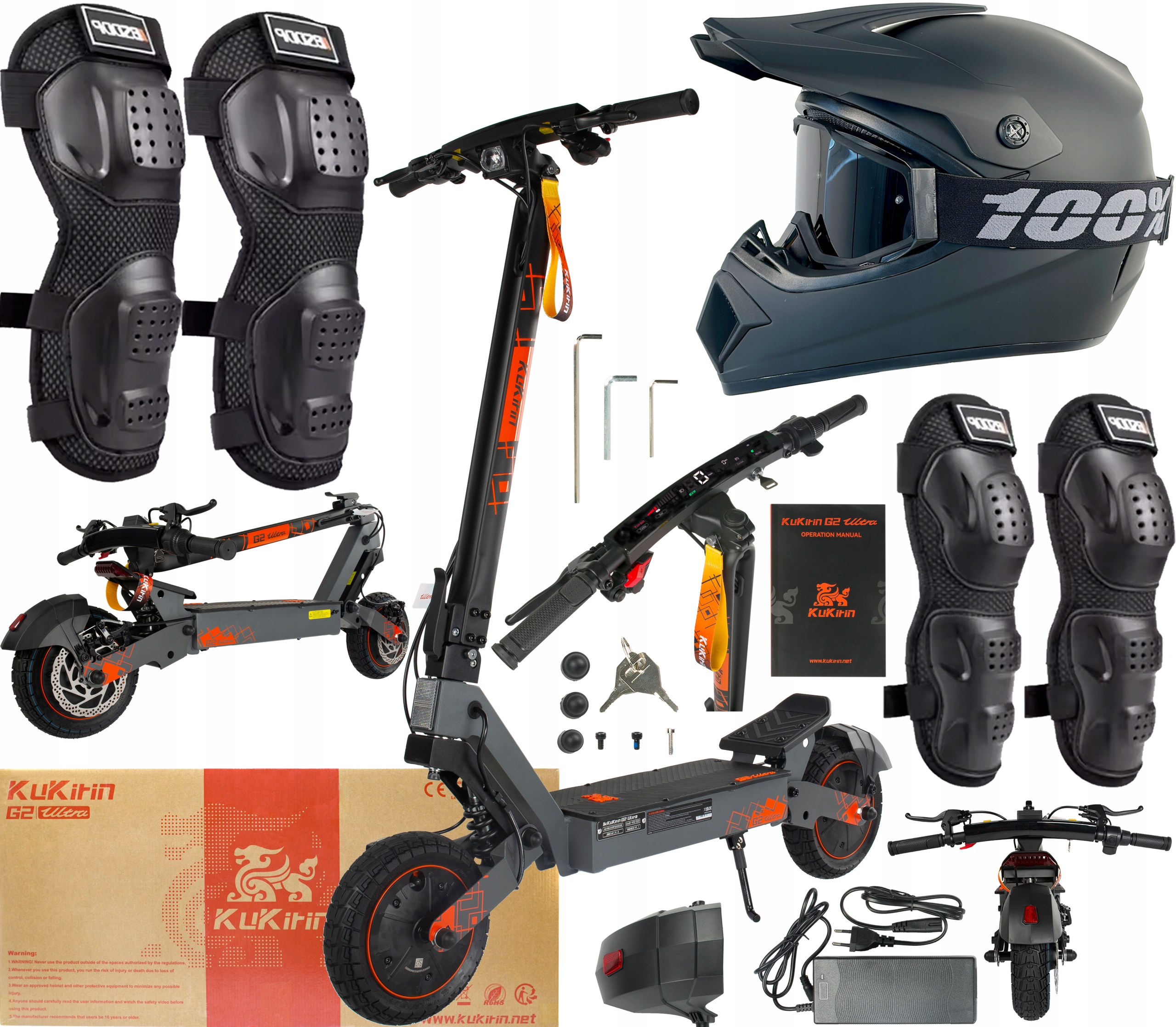 KuKirin G2 Ultra Elektrická vozidla 2000W 48V 18Ah 50km/h 55KM +3 Dárek8