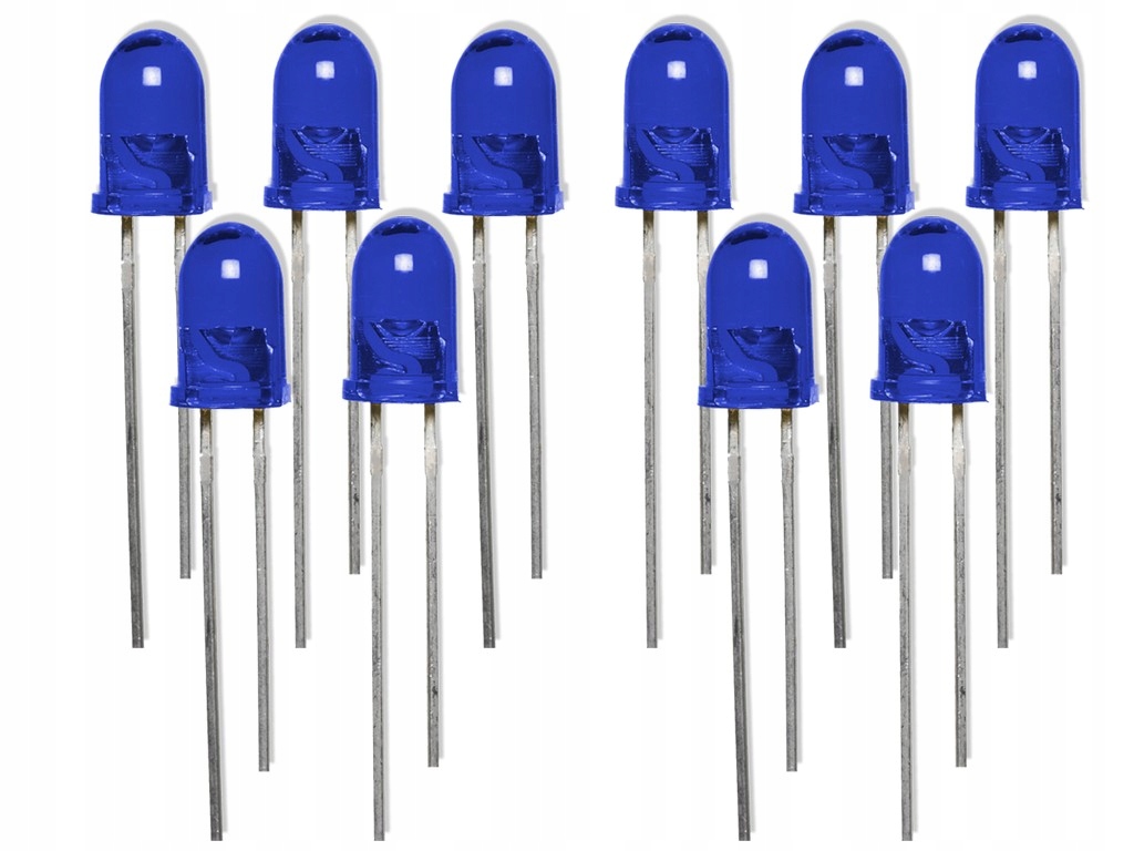 

Diody Led 3MM Niebieskie Zestawy Komplet 10SZT