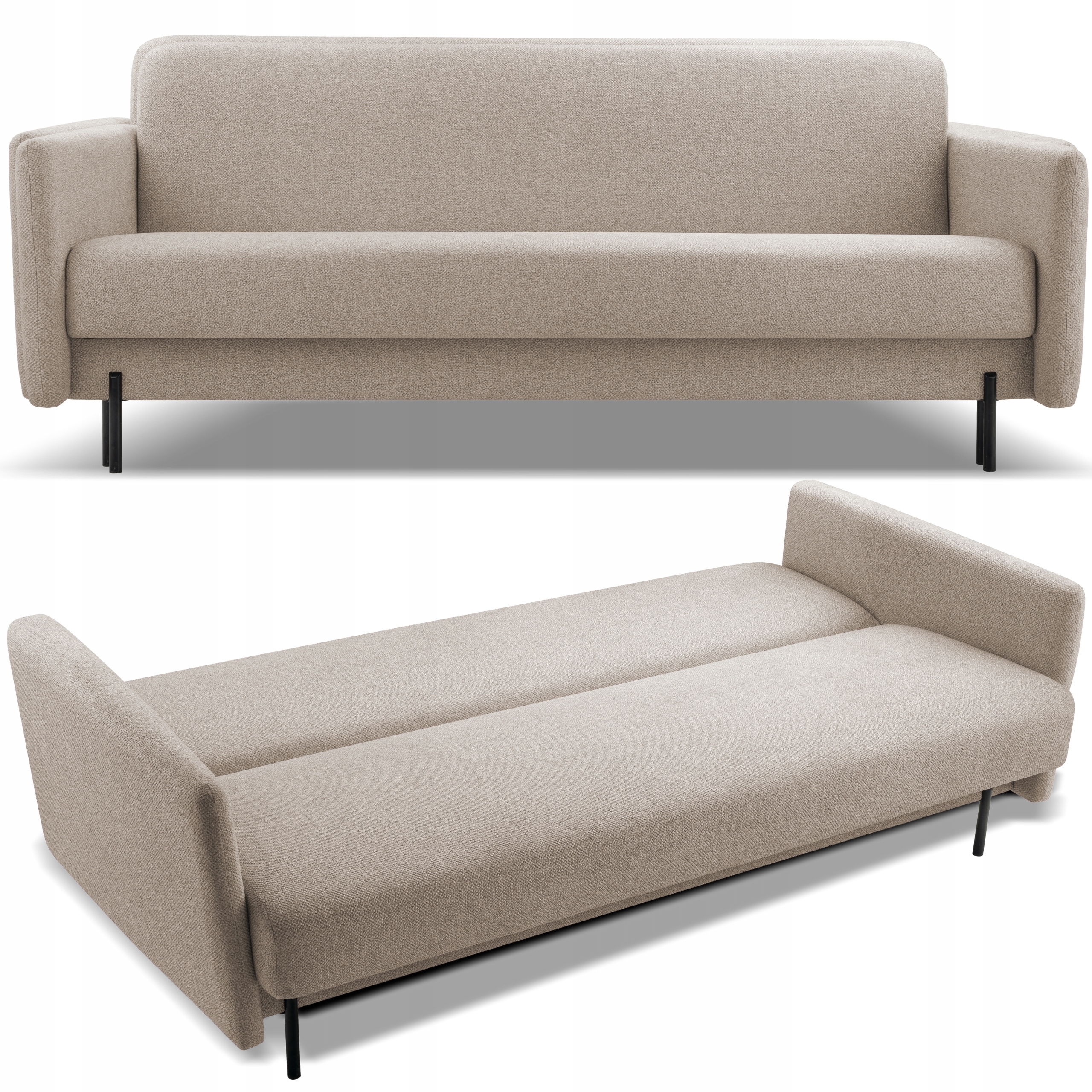 Rozkládací pohovka Rufi béžová Bubble 03 šenilová pohodlná Výrobce