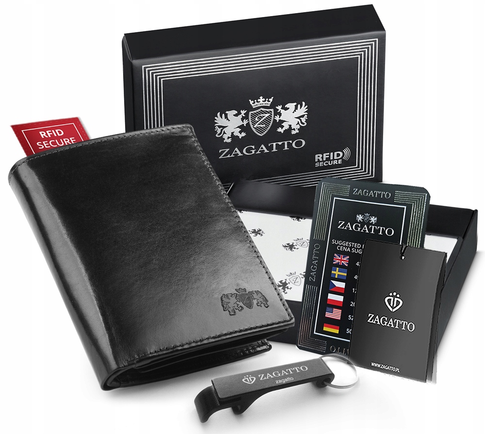 

Portfel skórzany męski Rfid Block Zagatto premium
