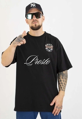 Tričko Prosto Oversize Football Fan černé