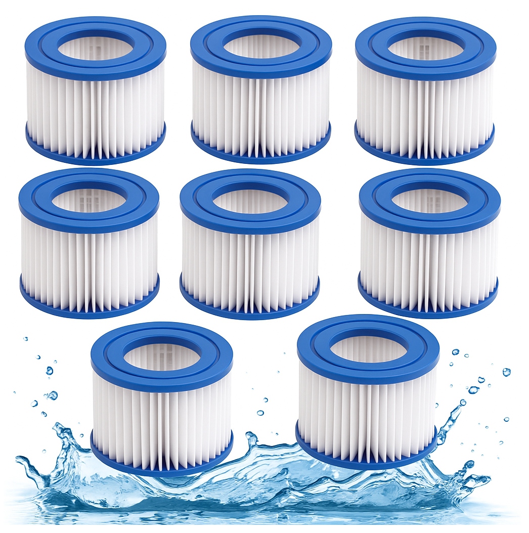 8 x Filtr do bazénu Jacuzzi Lay-Z-SPA Filtrační vložky Bestway 60311