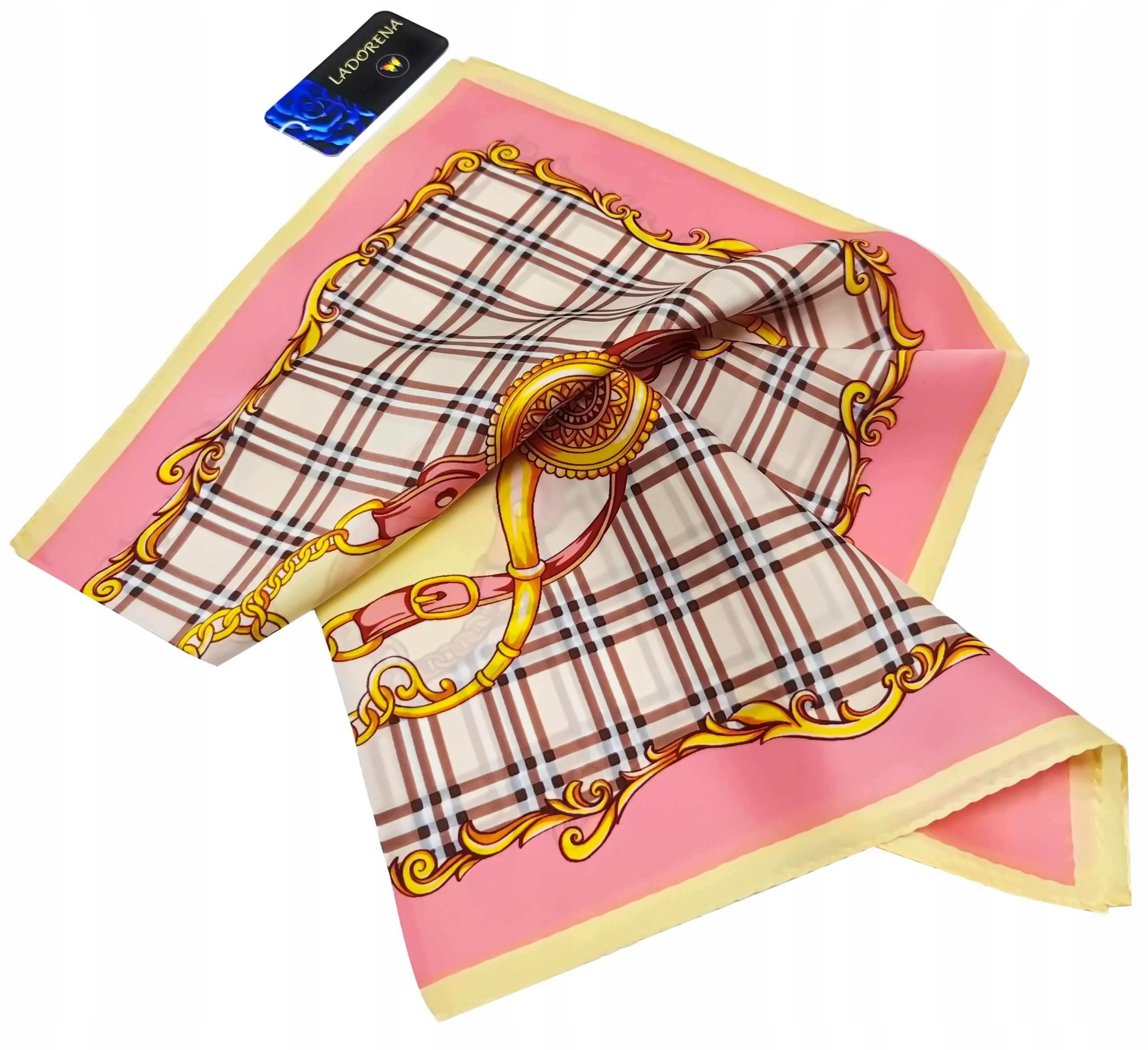 APASZKA 100% JEDWAB NATURALNY MORWOWY JEDWABNA CHUSTA MARKA JAKOŚĆ SHQ Model LDS18303