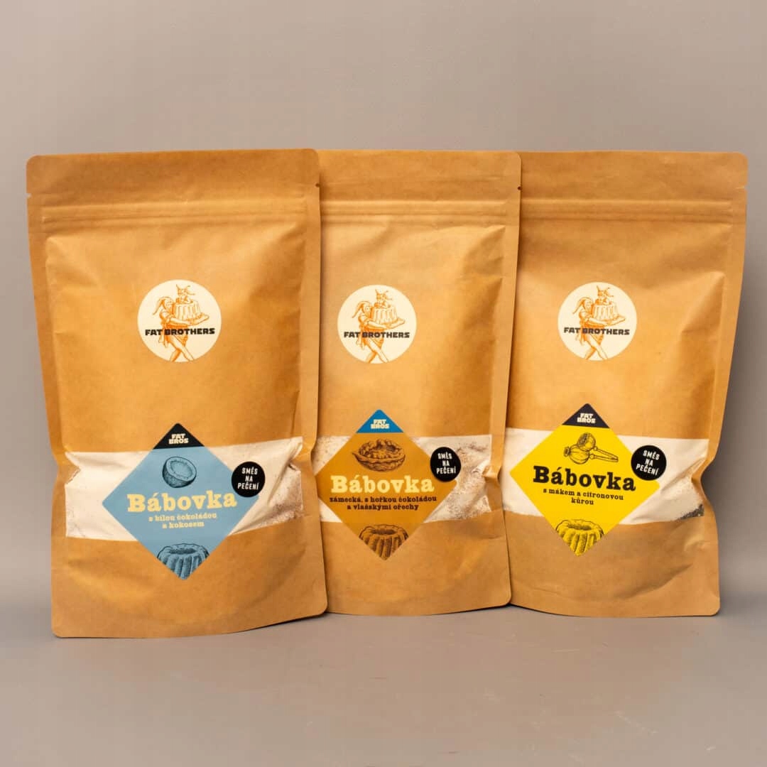 Levně BÁBOVKY:Kokos s bílou čokoládou,Mák s citronovou kůrou a Ořech s čokoládou