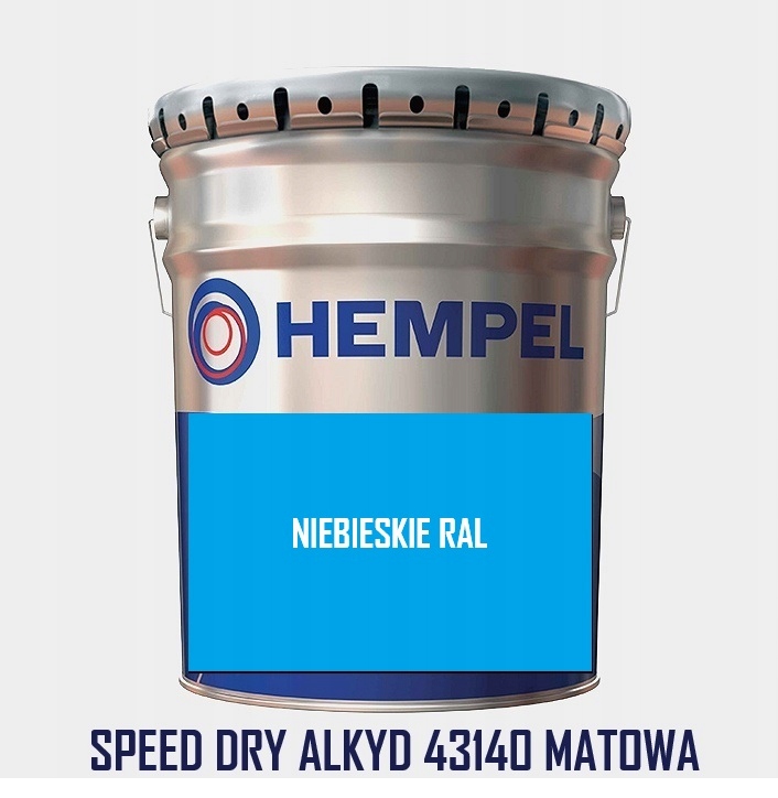 Szybkoschnąca Farba Matowa Hempel Speed Dry Alkyd 43140 Niebieska 5L
