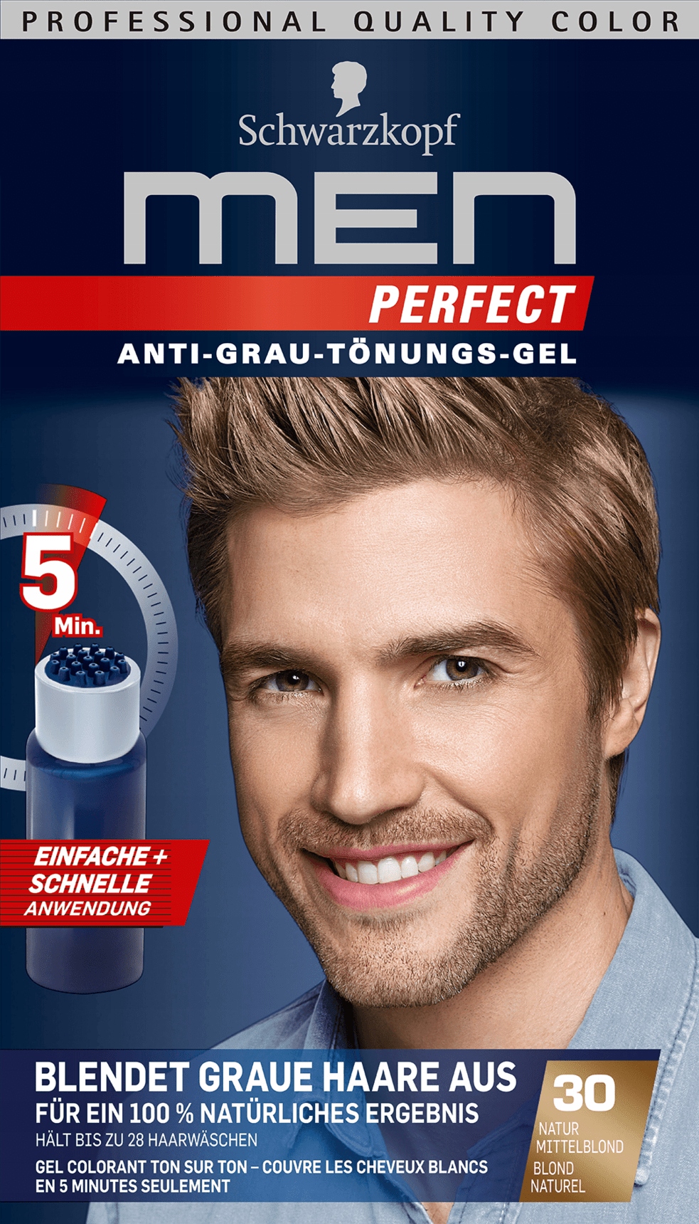

Schwarzkopf Men Perfect Odsiwiacz 30 blond średni