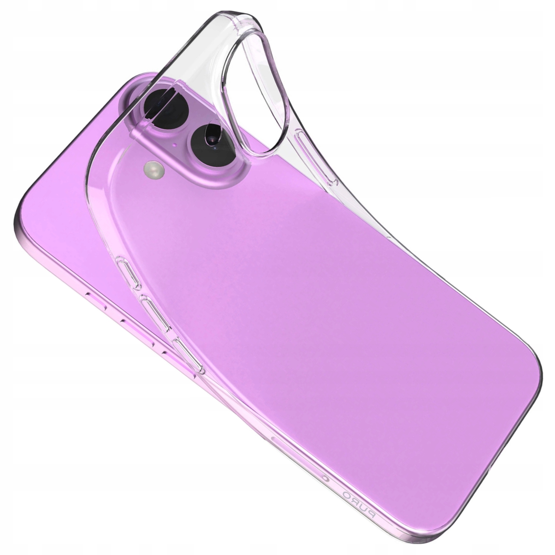 Pouzdro Puro 03 Nude pro iPhone 16 Plus průhledné