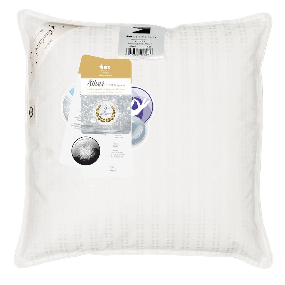 Polštář péřový 40x40 Silver krémový 90% peří